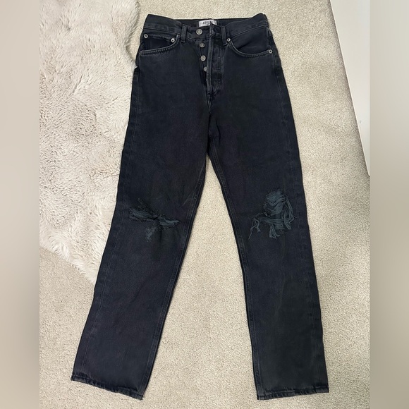 Agolde 90's Mid Rise Loose in Smokestack - Picture 2 of 9